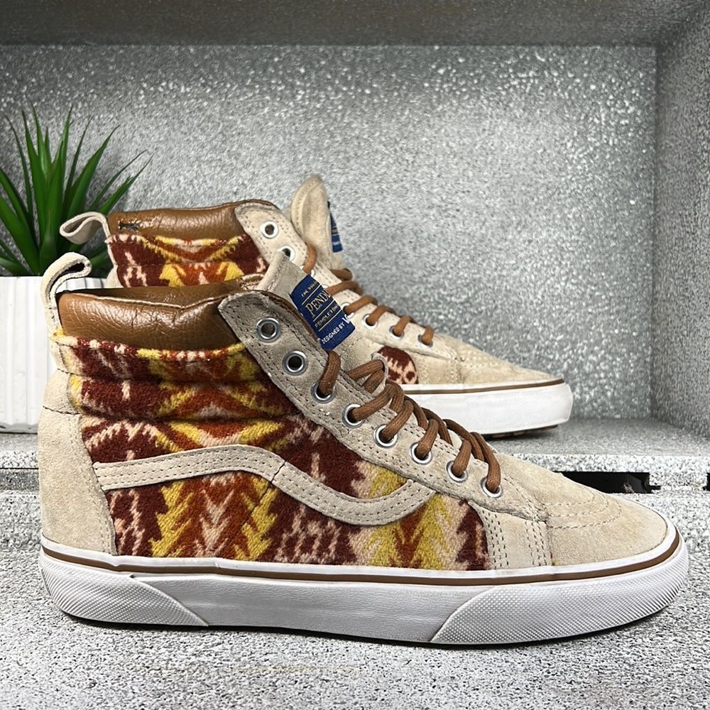 Vans x Pendleton Tribal Aztec Sk8-Hi Mountain Edition Scotchguard Sneakers Shoes